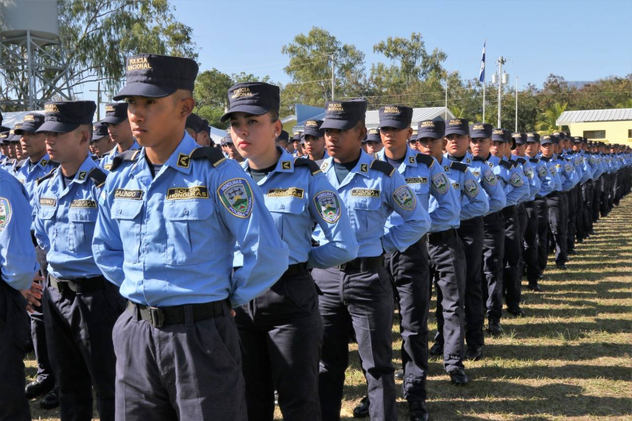 Policía Nacional despliega amplio operativo de seguridad para el partido Real España vs. Olimpia e...