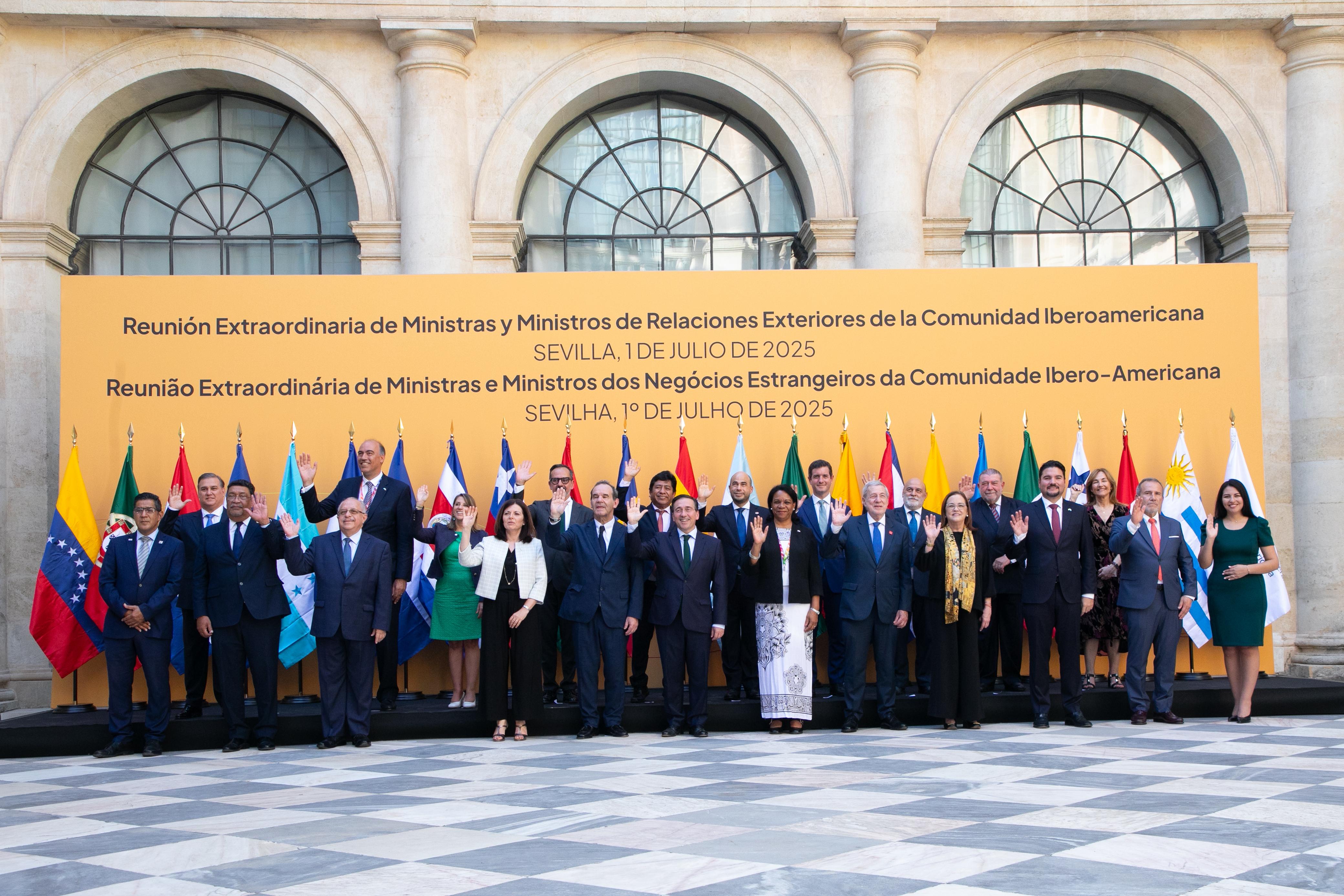 Canciller Bu Soto participa en I Reunión Extraordinaria de ministras y ministros de Relaciones Exteriores de la Comunidad Iberoamericana