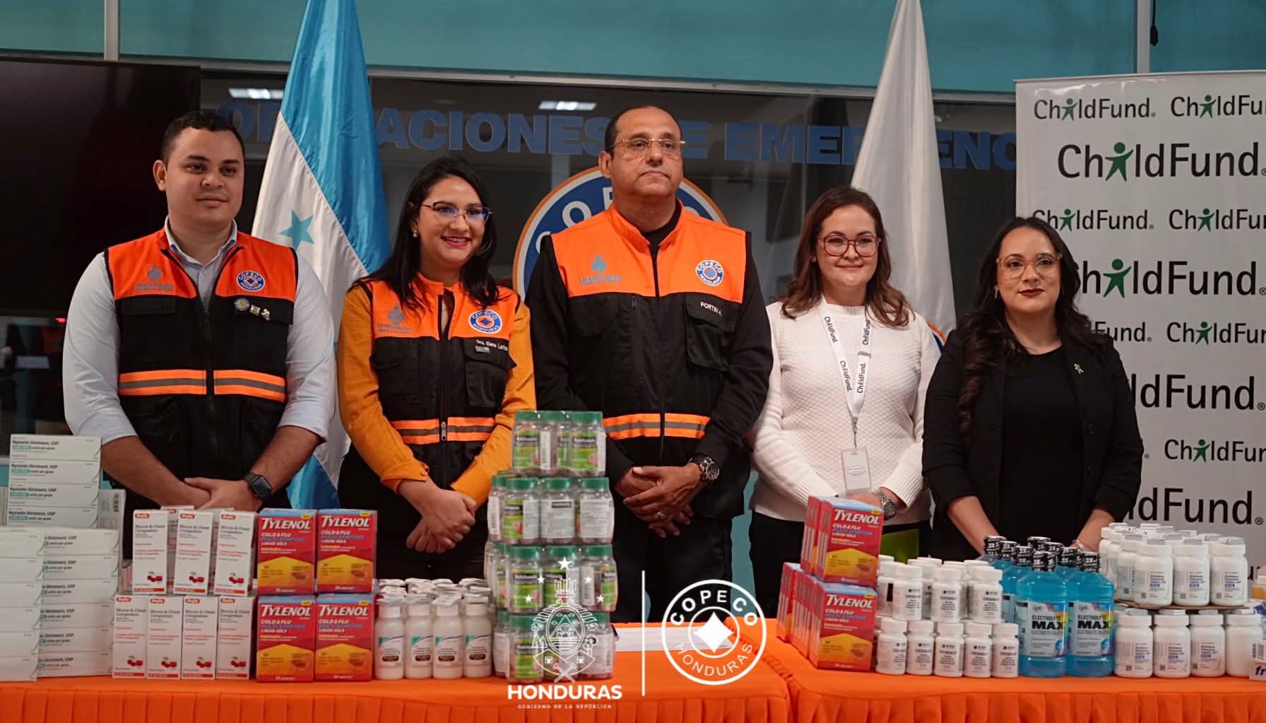 COPECO recibe donativo de medicamentos por más de 2.8 millones de lempiras para fortalecer la salud...