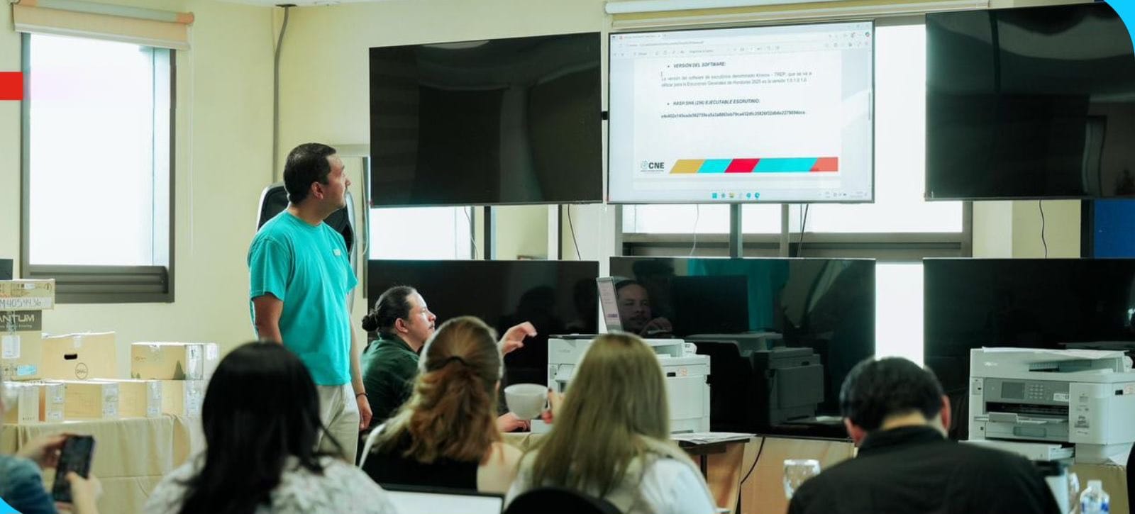 CNE realiza Triple Sellado del software KRONOS-TREP previo a las Elecciones Generales 2025