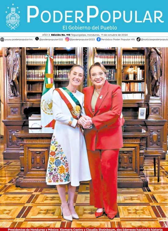 Presidentas de Honduras y México: Xiomara Castro y Claudia Sheinbaum, dos lideresas haciendo historia