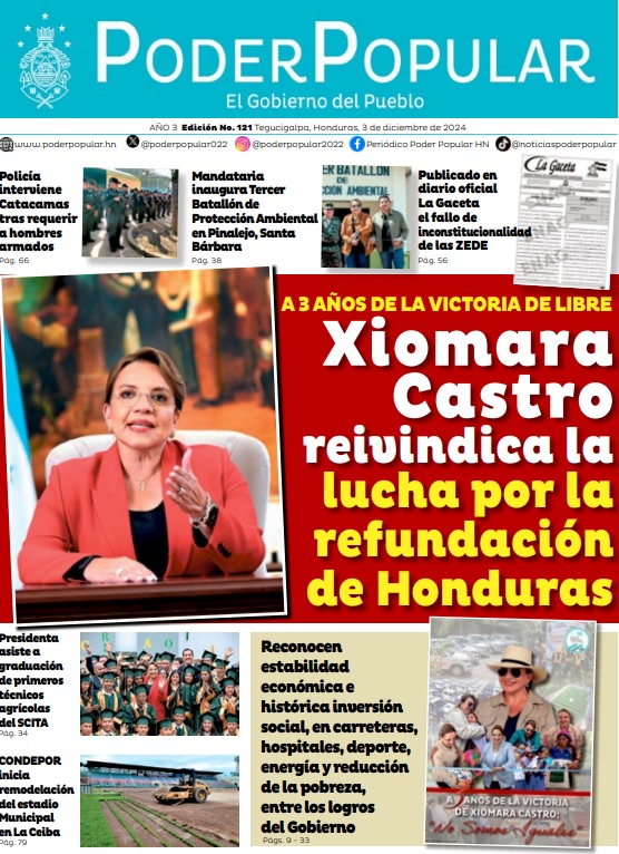 a 3 años de la victoria de libre Xiomara Castro reivindica la lucha por la refundacion de Honduras