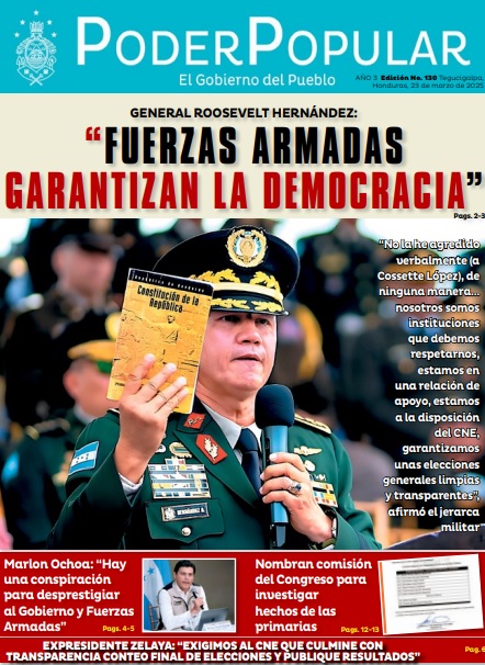 No hemos agredido a la consejera Cossette López y exigimos que quite mensaje de la red X porque está dañando la imagen y el honor de las Fuerzas Armadas de Honduras”, demandó el jerarca militar Roosevelt Hernández