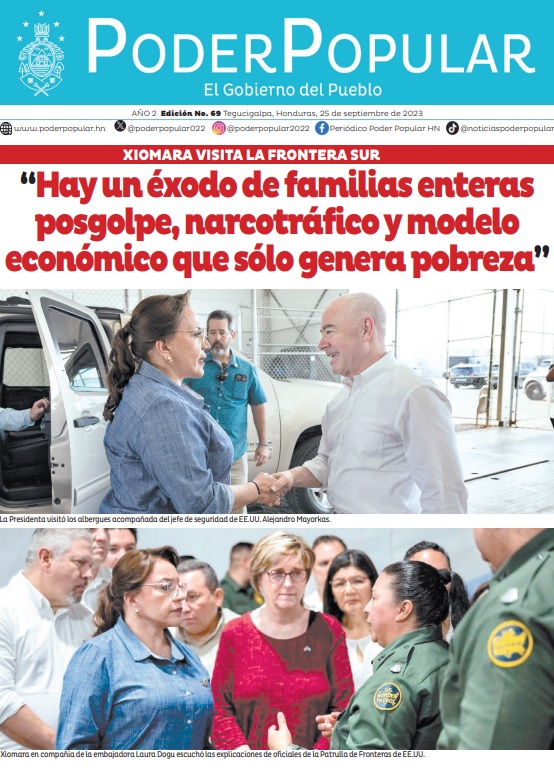 Presidenta Xiomara Castro Visita La Frontera Sur de Macallen, Texas, para atender personalmente ls vulnearibilidades que afrontan los migrantes en Estados Unidos