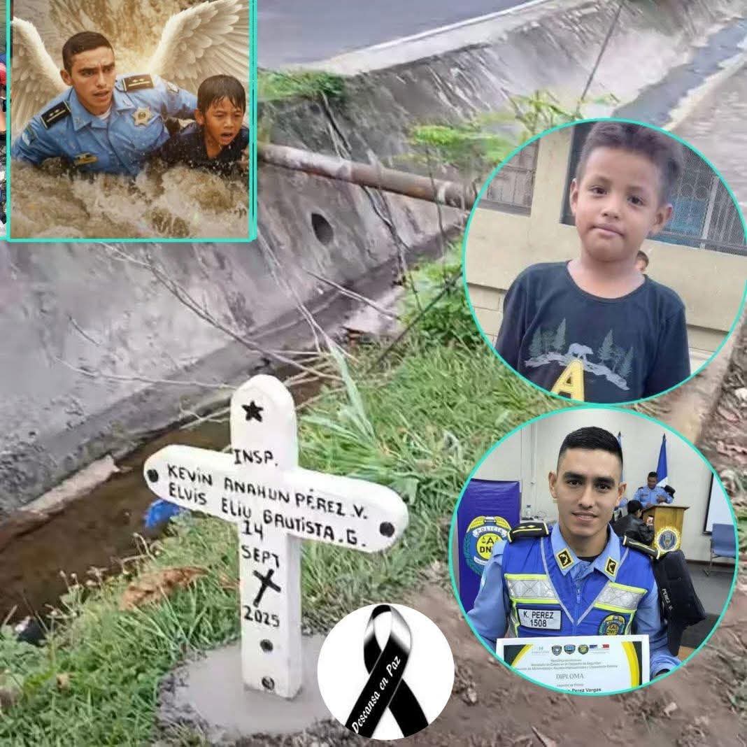 Colocan Cruz en el  lugar donde el niño Eliud Guillén y  el subinspector Kevin Pérez, fueron arrastrados por la corriente