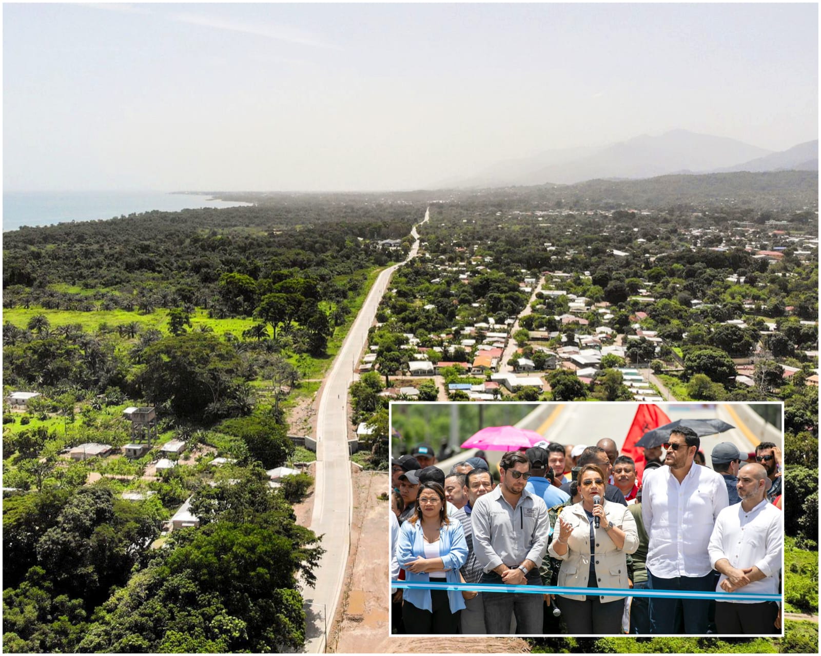 Presidenta Xiomara Castro inauguró pavimentación de Calle 8 en La Ceiba a un costo de L707.9 millones que beneficiará a 440 mil habitantes