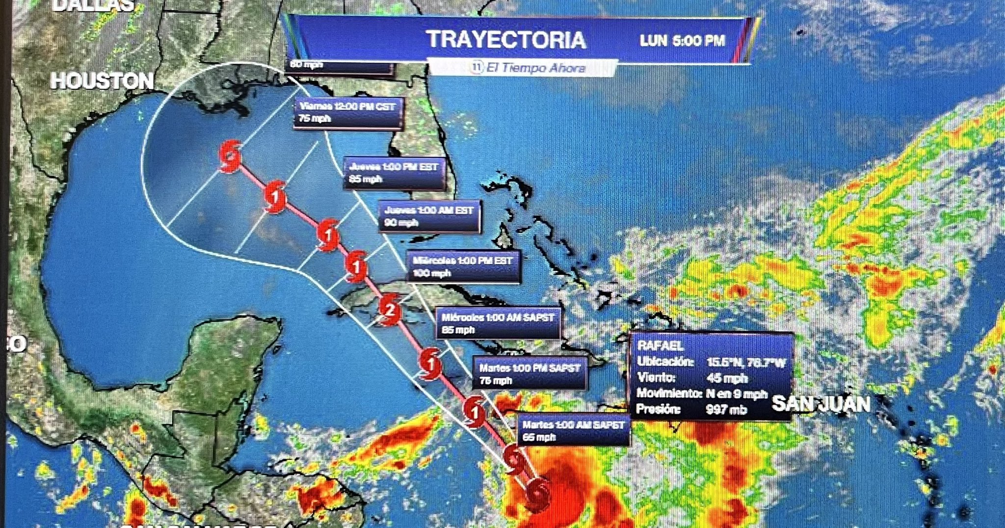 El Caribe se mantiene en alerta por tormenta tropical Rafael